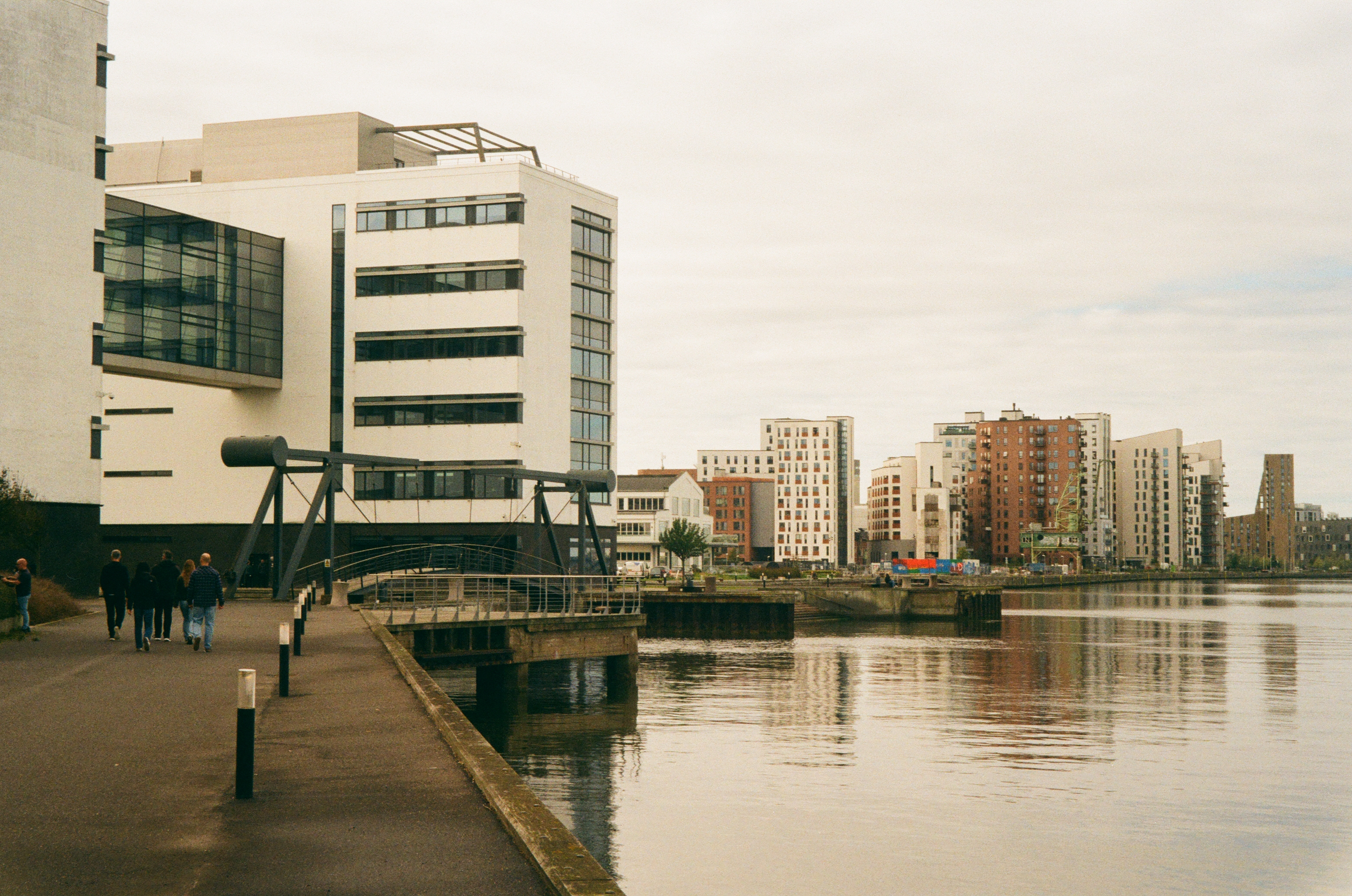 Picture looking the other way onto the harbor of Aalborg