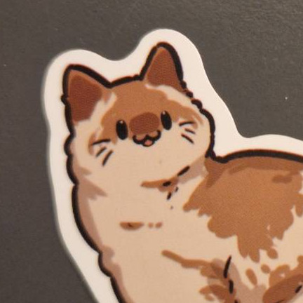 Nice cat sticker, I do not have permission to use this picture. Nice cat sticker